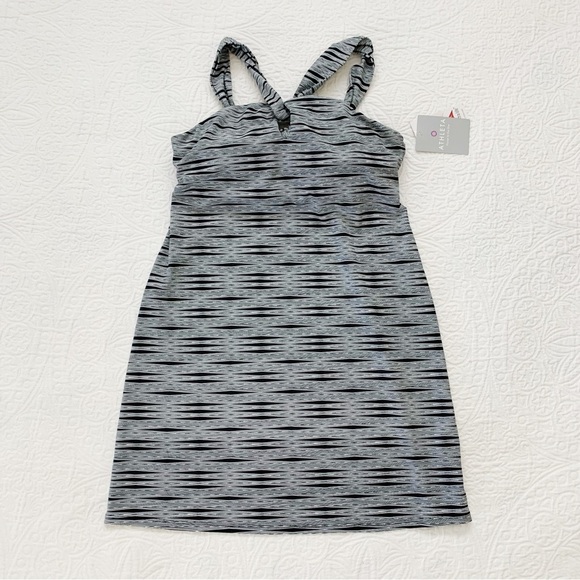 Athleta Kiki Swim Dress, Black / Grey - Picture 3 of 5